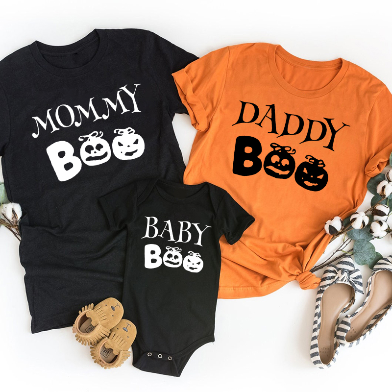 Personalized Halloween Pumpkin Boo Shirt For Family