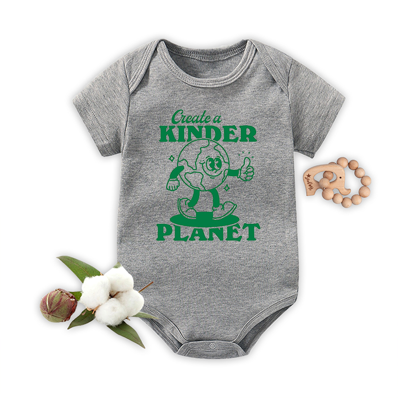 Create A Kinder Planet Retro Quote Bodysuit For Baby
