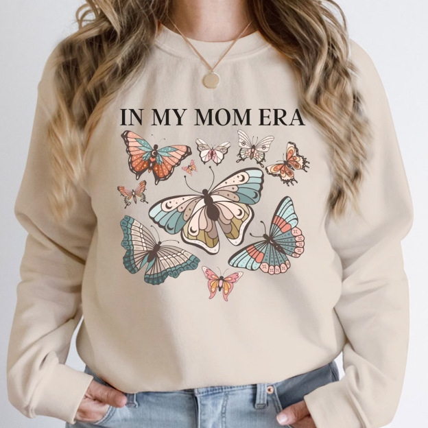 Mom Era Butterfly Sweatshirt