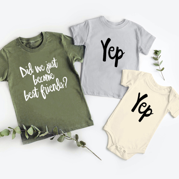 Become Best Friends Siblings Family Matching Shirt