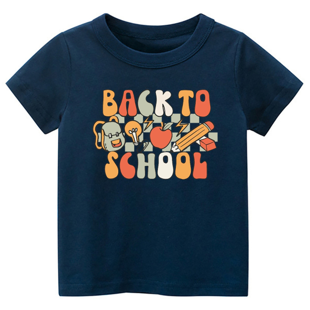 Backpack Apple Pencil Back To School Kids Shirt