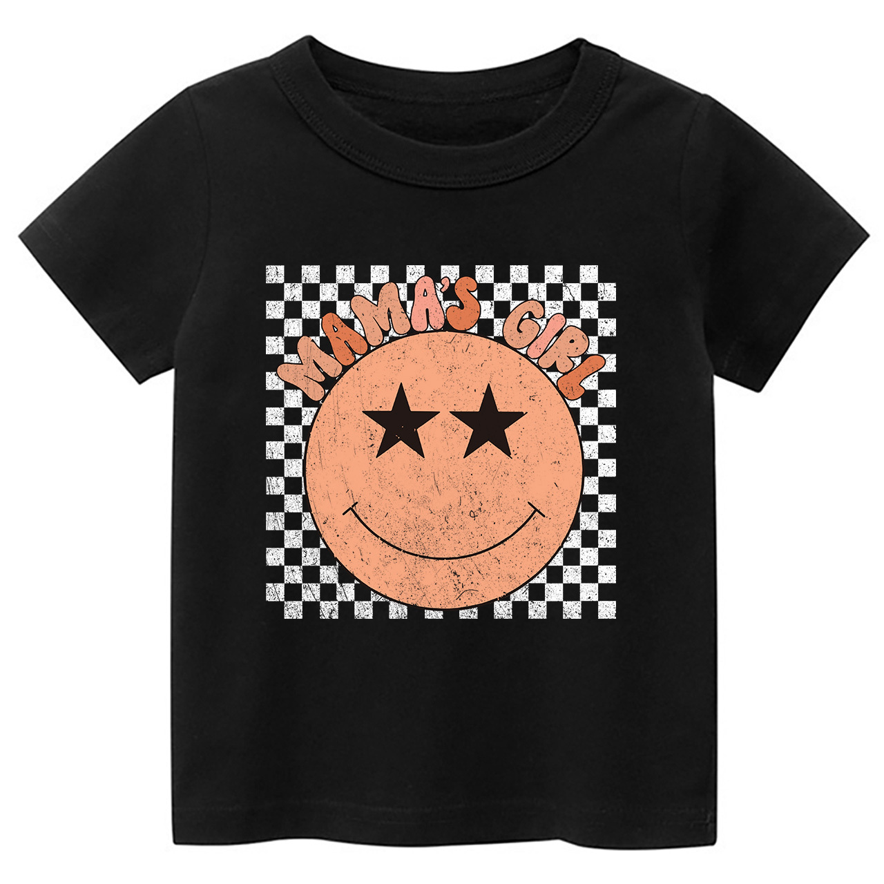 Mama's Girl Check Kids T-Shirt
