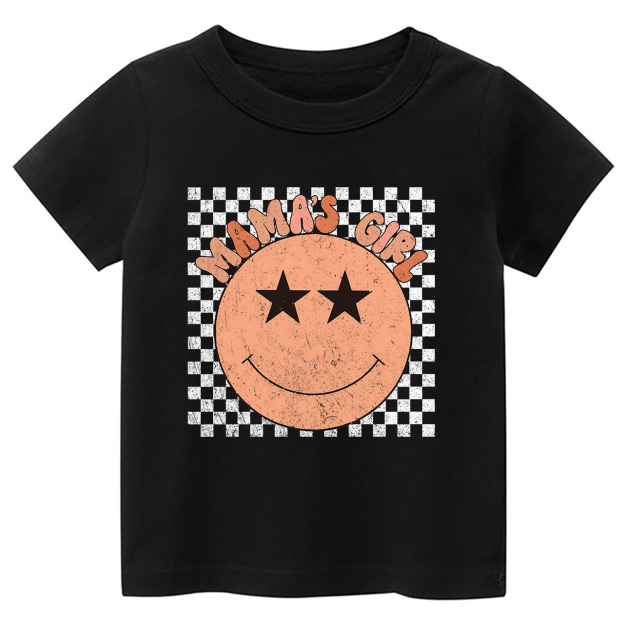 Mama's Girl Check Kids T-Shirt