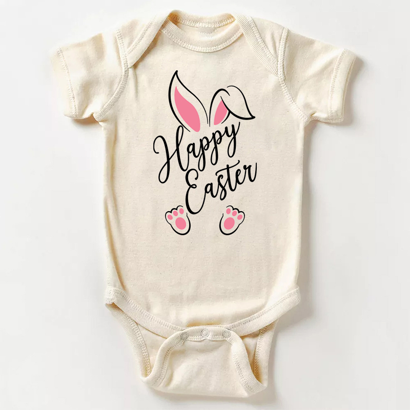 Happy Easter Pink&Blue Bodysuit For Baby