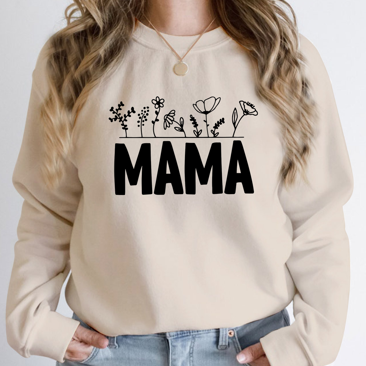 Wild Flower Sweatshirt For The Best Mom