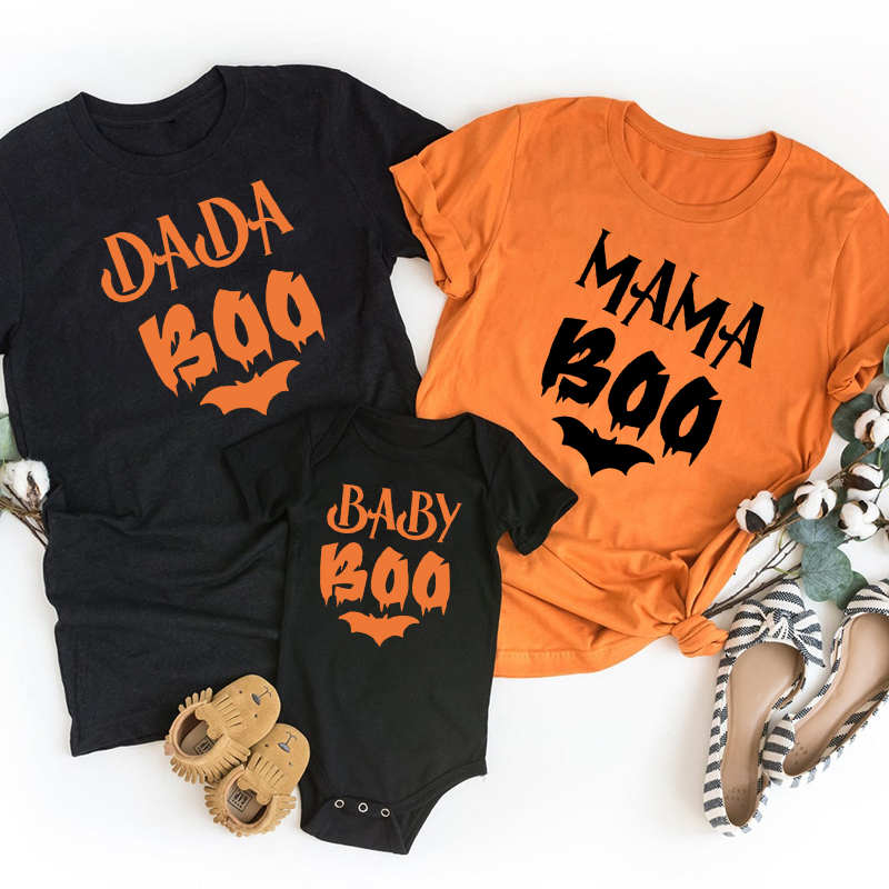 Halloween Family Boo Matching T-Shirts