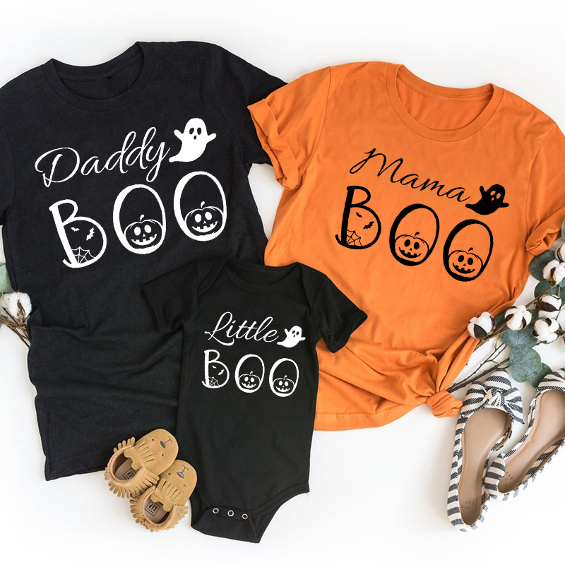 Halloween Pumpkin Imp Boo Family Matching T-Shirts