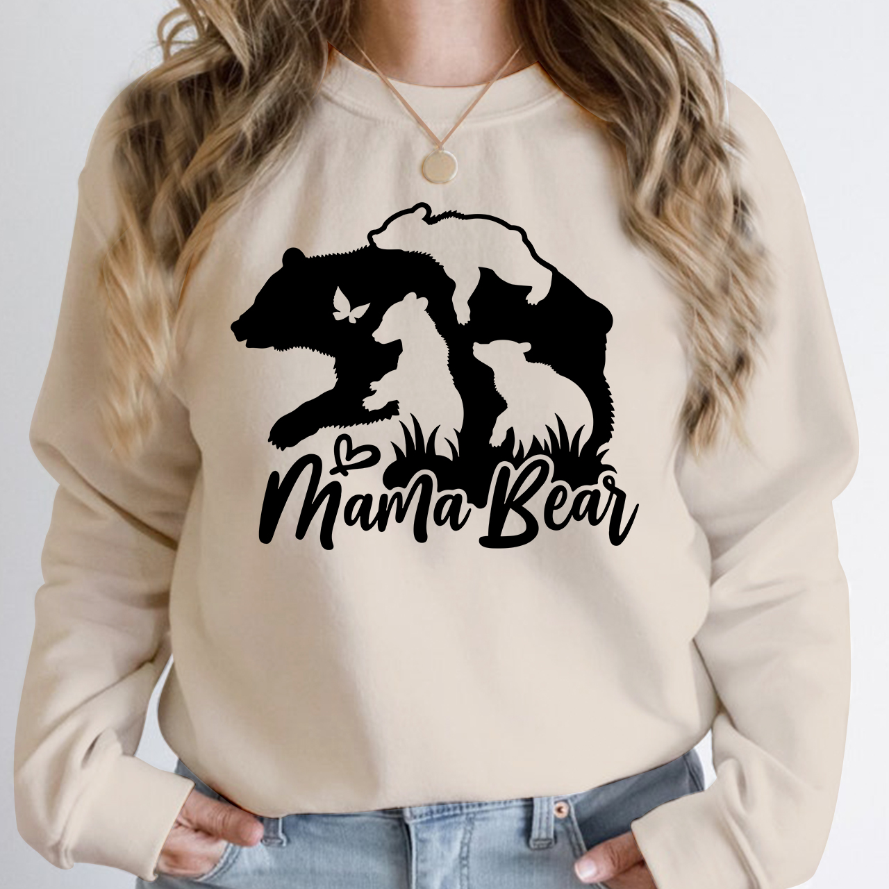 Three Cubs Mama Bear Sweatshirt
