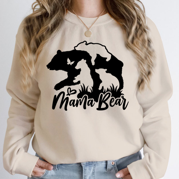 Three Cubs Mama Bear Sweatshirt