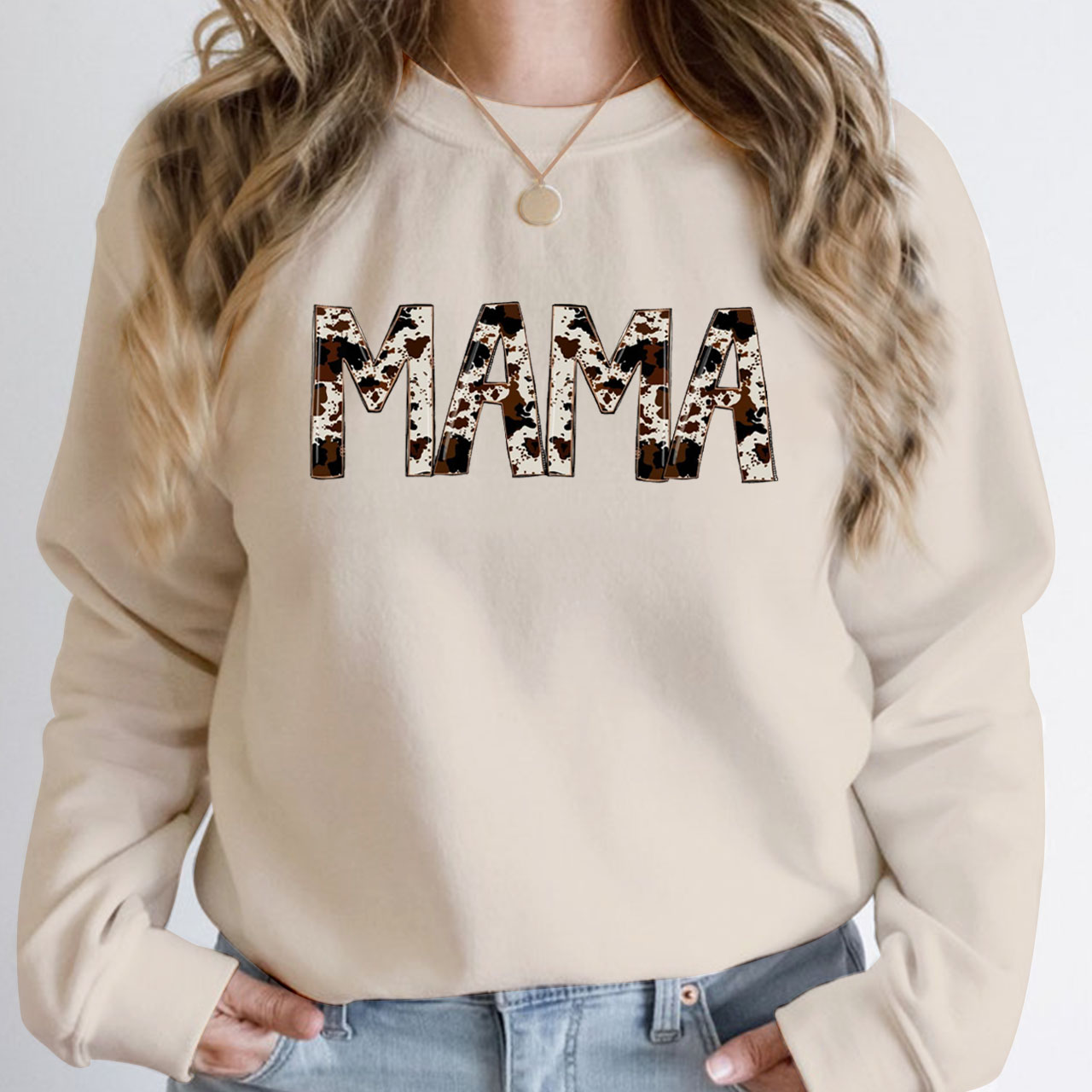 Buffalo Plaid Western Mama Sweatshirt