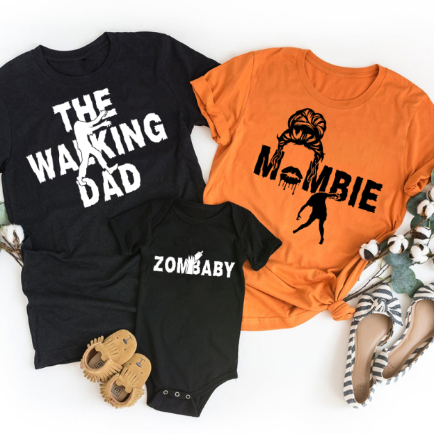 Halloween Zombie Family Matching T-Shirts