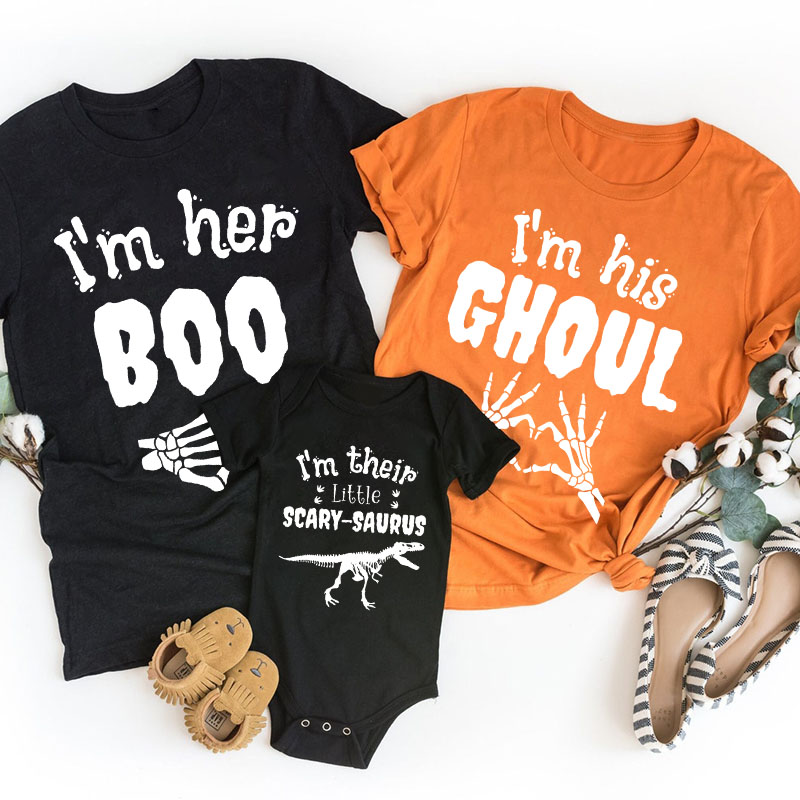 Halloween She's My Ghoul Family Matching T-Shirts