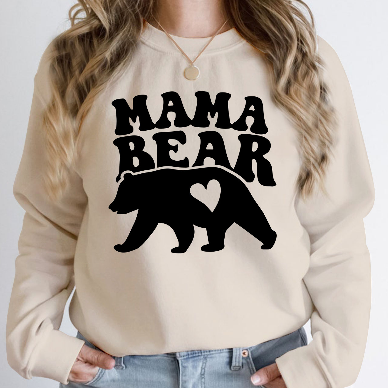 Mama Bear Sweatshirt For Mom 