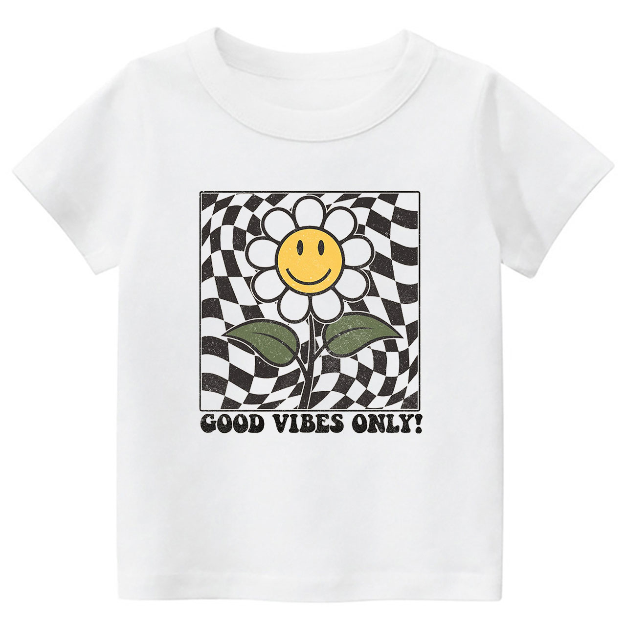 Retro Daisy  Good Vibes Toddler Shirt