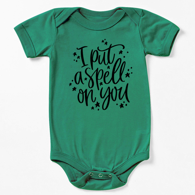 I Put A Spell On You Halloween Baby Bodysuit
