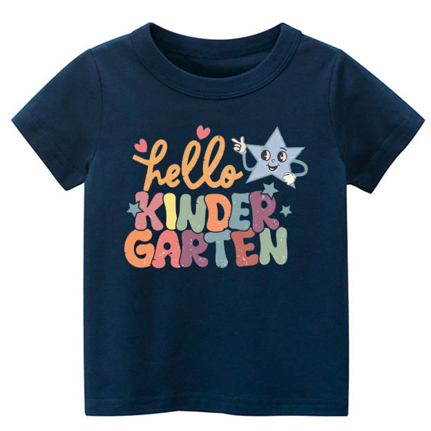 Hello Kindergarten Back To School Kids Shirts
