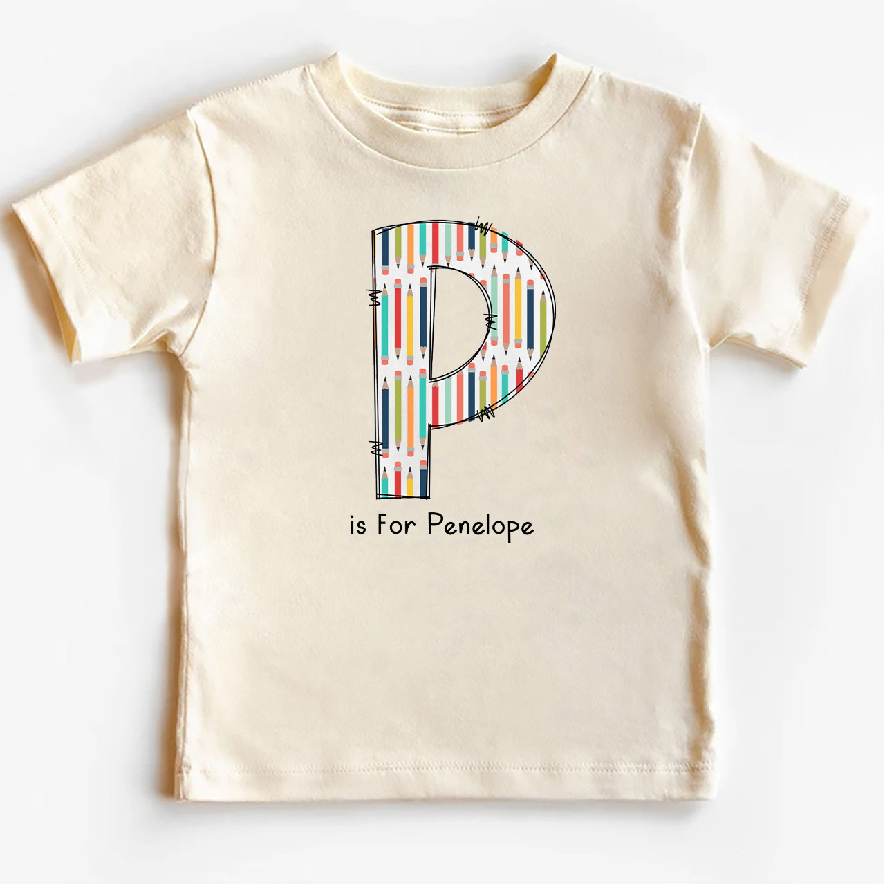 Personalized Back To School Pencil T-Shirt With Name