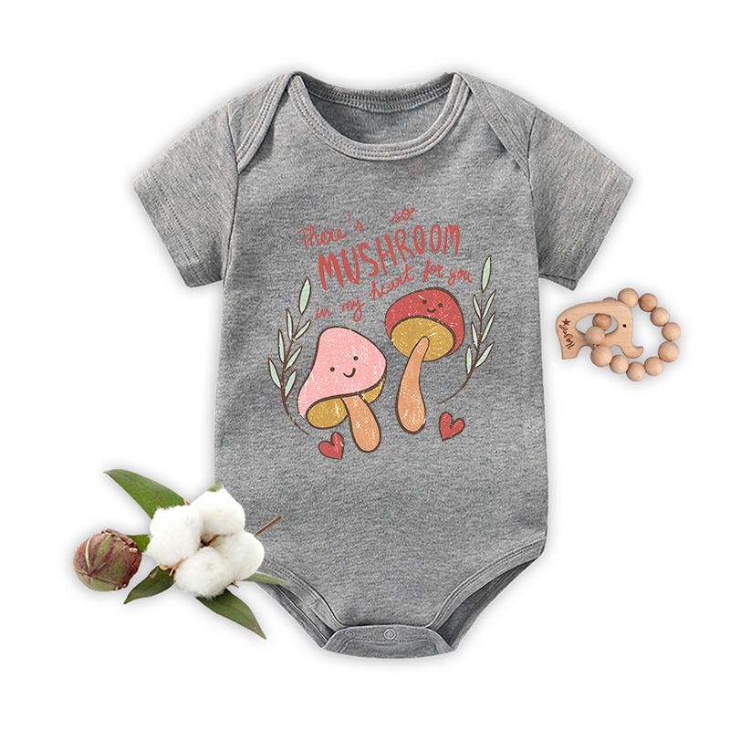 There's No Mushroom In My Heart Fo You Bodysuit For Baby