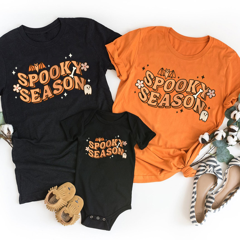 Halloween Spooky Season Matching Family Shirts