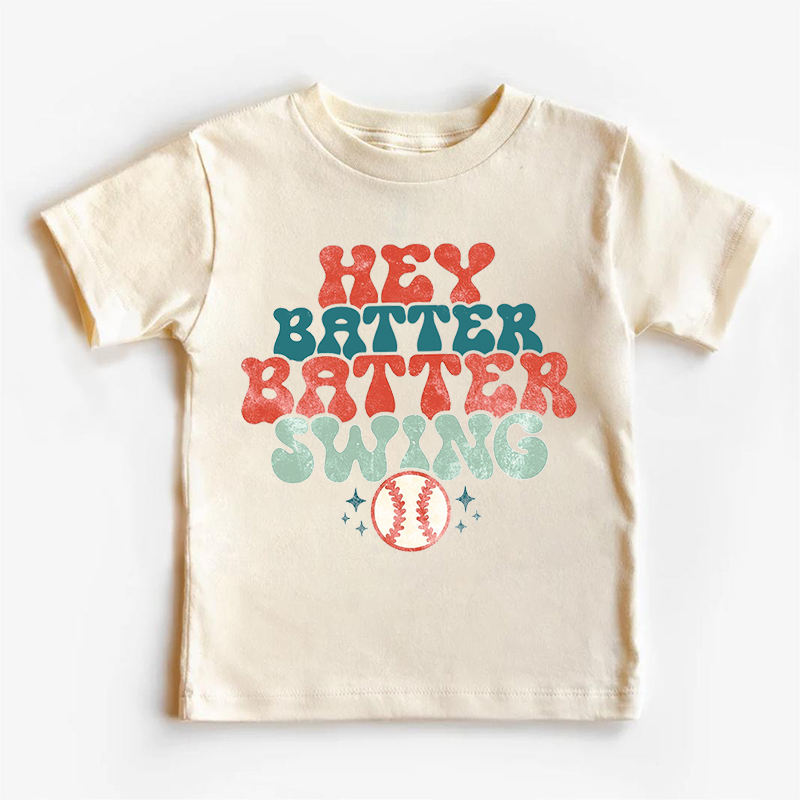 Hey Batter Batter Swing Baseball Toddler Shirt