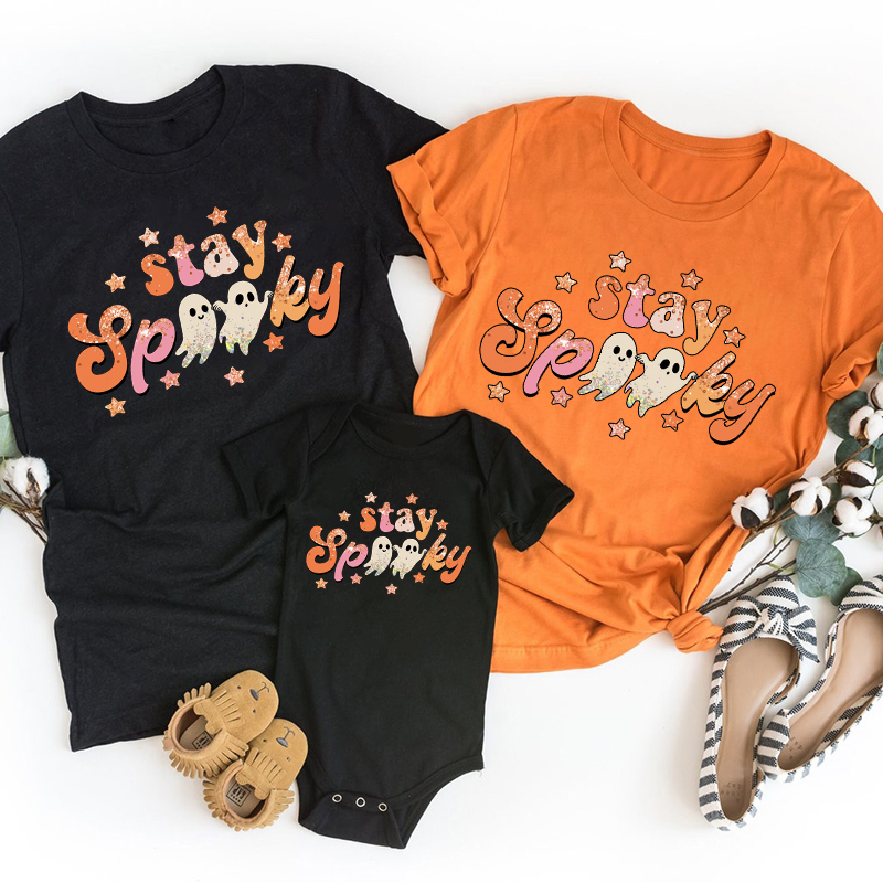 Stay Spooky Cool Halloween Family Matching Shirts