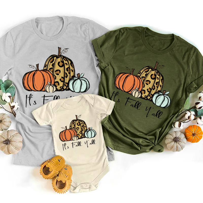 It's Fall Hall Halloween Family Matching Shirts