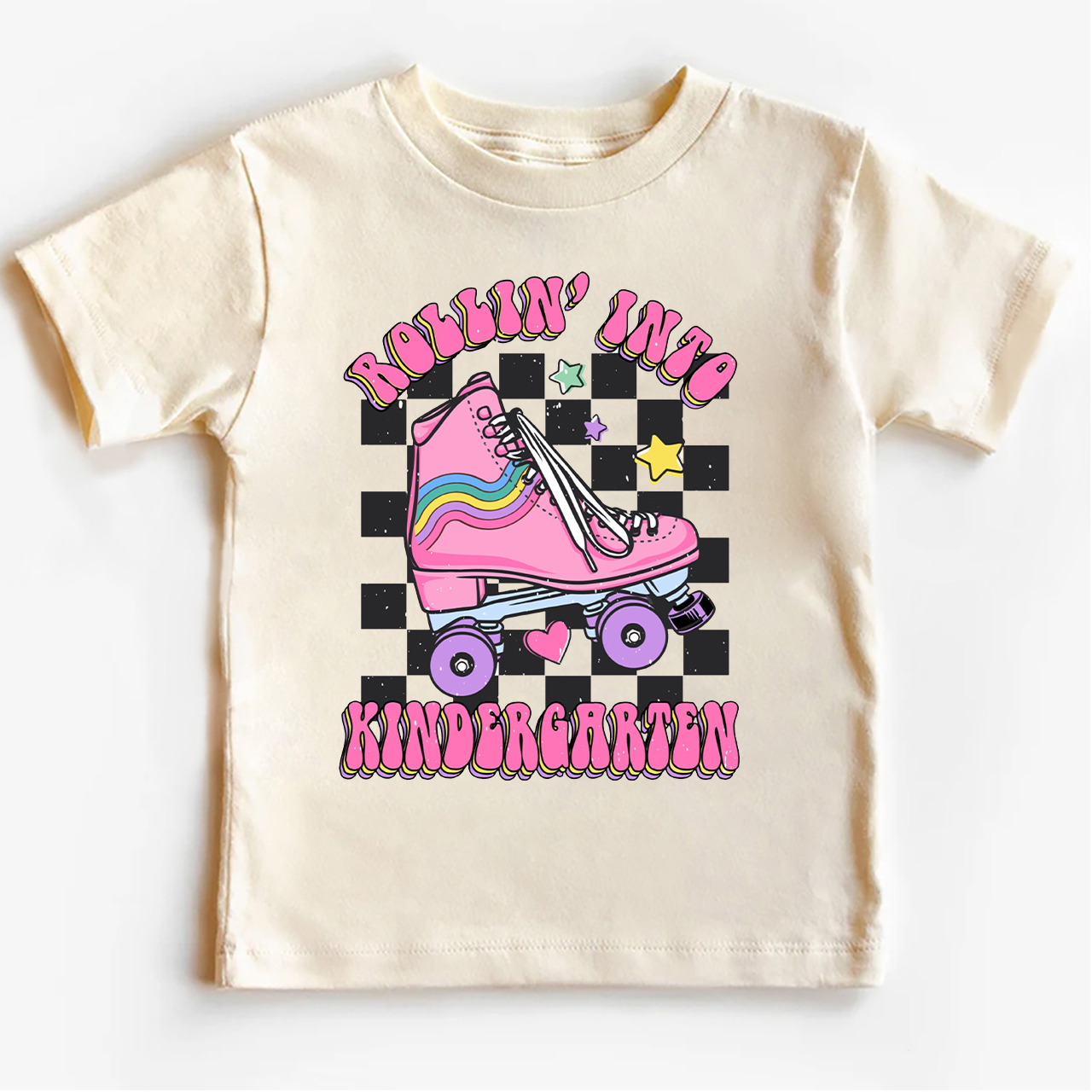 Rollin Into Kindergarten Back To School Kids Shirt