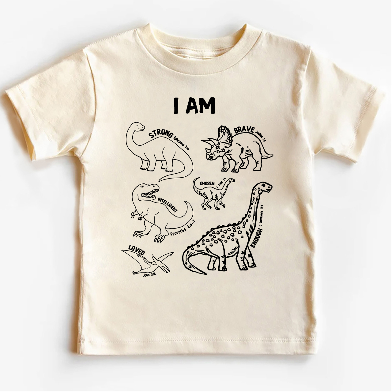 Dinosaurs Affirmation Words Kids Shirt