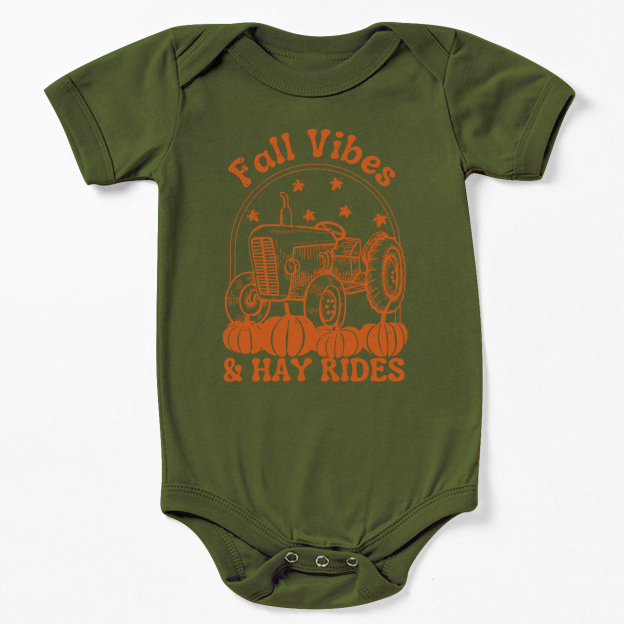 Fall Vibes And Hayrides Baby Bodysuit