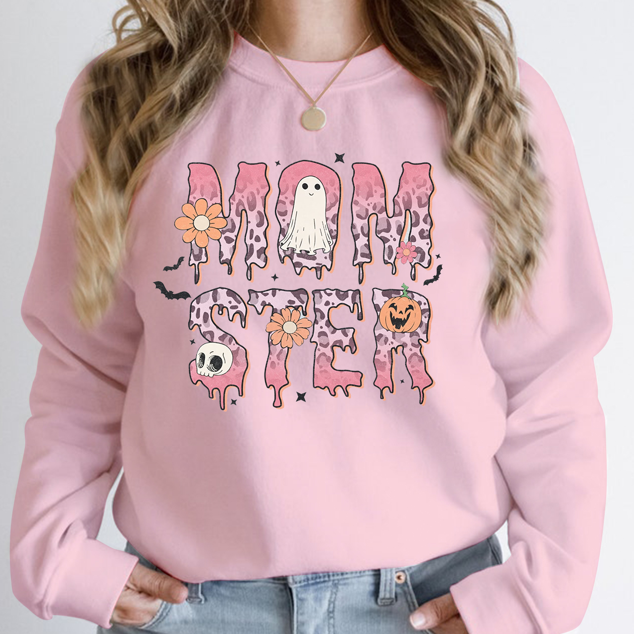 Momster Fall Sweatshirt For Halloween