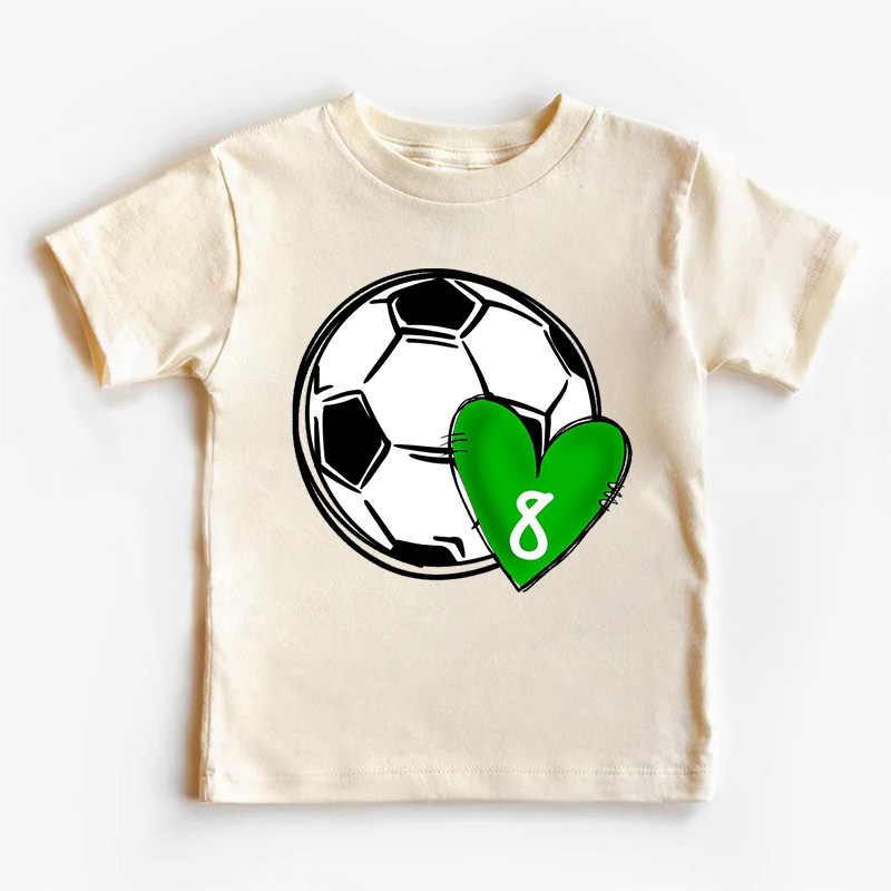Custom Name&Heart Color Kids Shirt