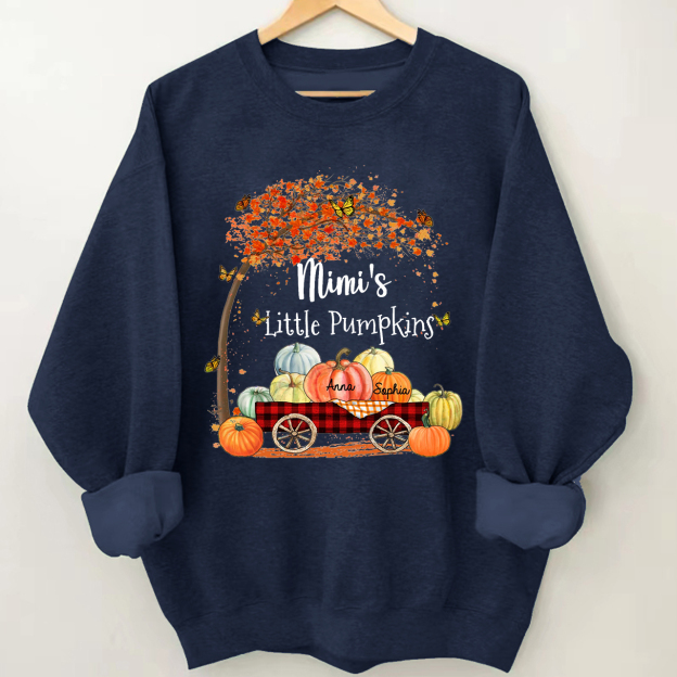 Custom Nickname Little Pumpkin Fall Halloween Sweatshirt