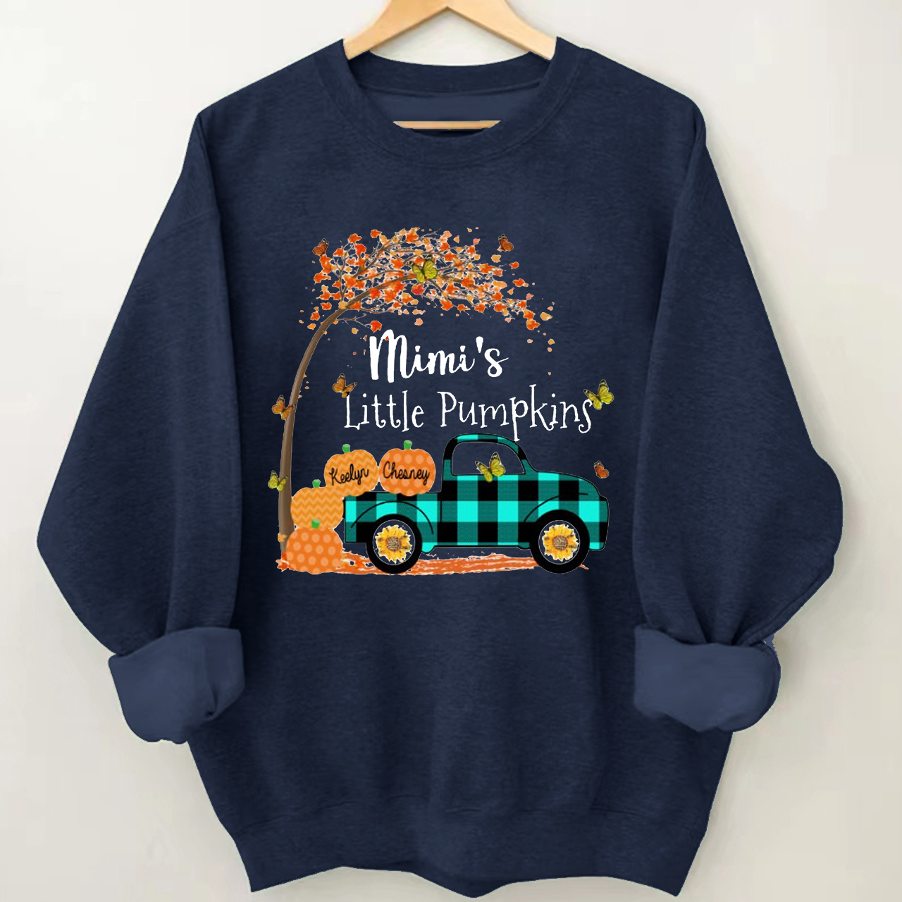 Personalized Pumpkin Truck Halloween Sweatshirt