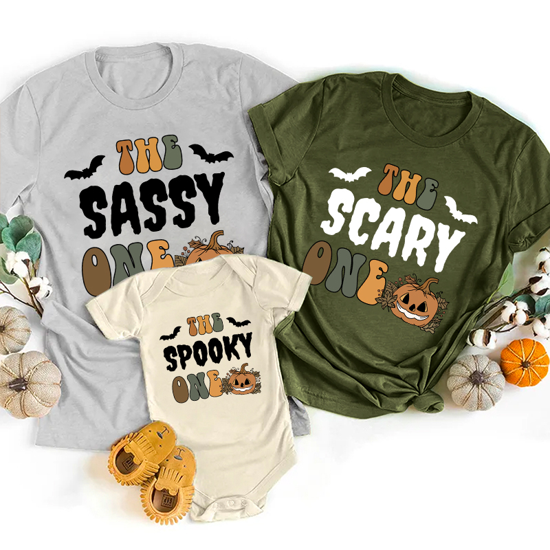 Funny Group Spooky Season Matching Shirts For Family