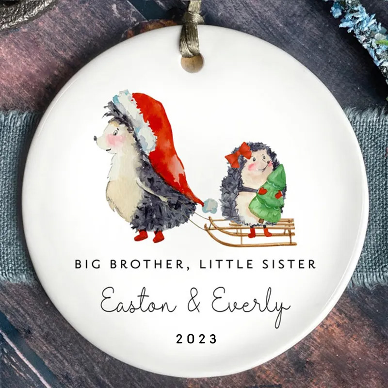 Big Brother- Little Sister Christmas Ornament