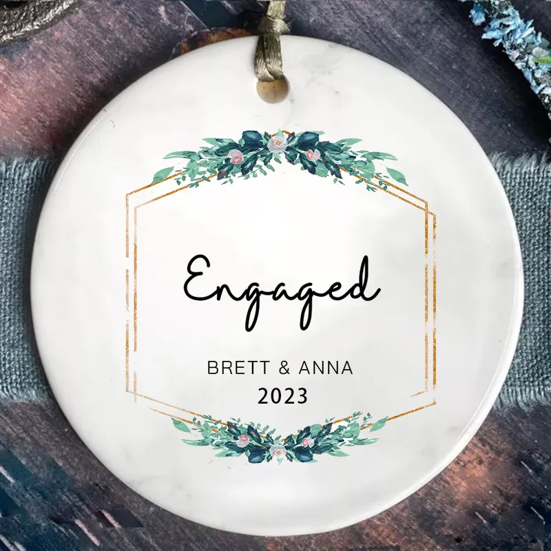 Classic Engaged Ornament
