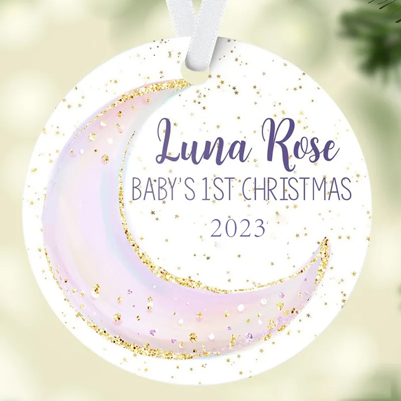 Luna Moon Baby Christmas Ornament