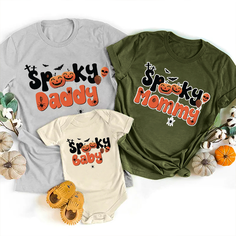 Spooky Family Happy Halloween Party T-Shirts