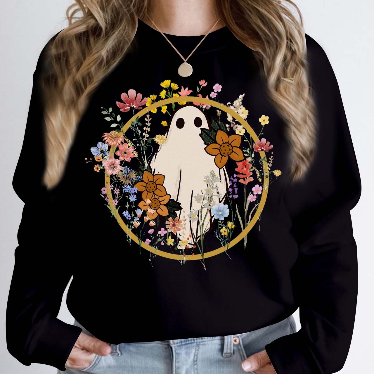 Wildflower Halloween Mama Sweatshirt For Mama