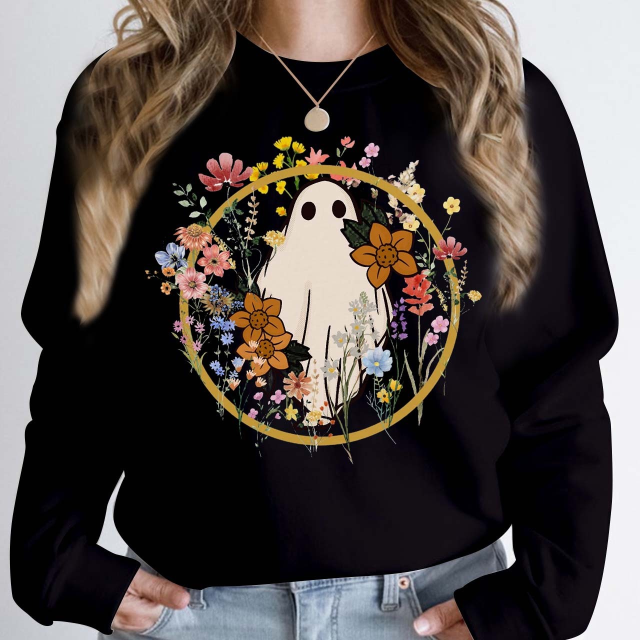 Wildflower Halloween Mama Sweatshirt For Mama