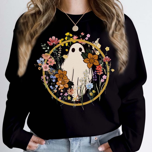 Wildflower Halloween Mama Sweatshirt For Mama