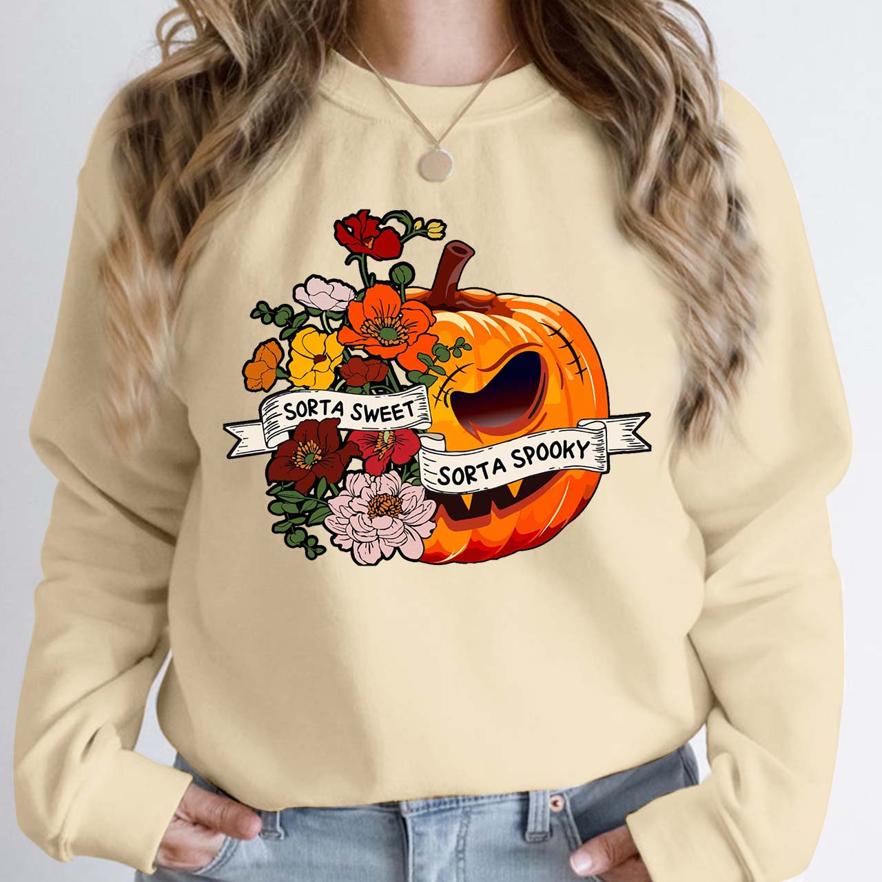 Halloween Sweet Sorta Spooky Sweatshirt For Mama