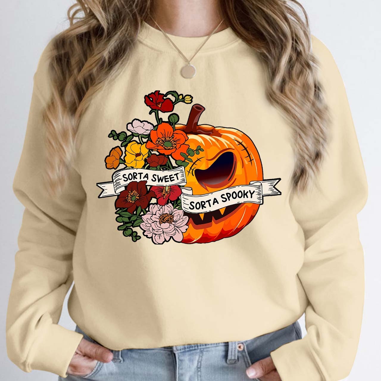 Halloween Sweet Sorta Spooky Sweatshirt For Mama