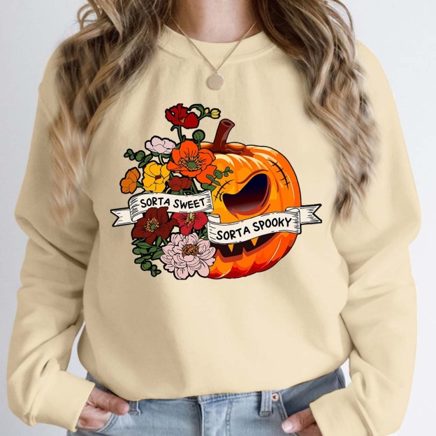 Halloween Sweet Sorta Spooky Sweatshirt For Mama