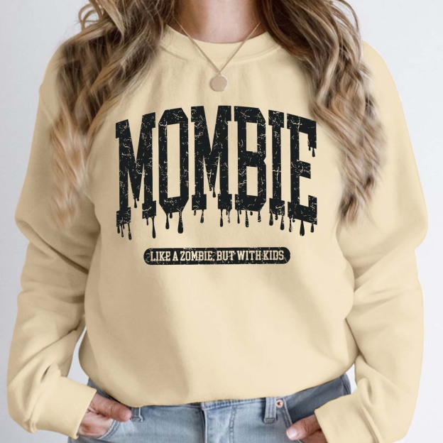 Halloween Mombie Like A Zombie But With Kids Sweatshirt For Mama