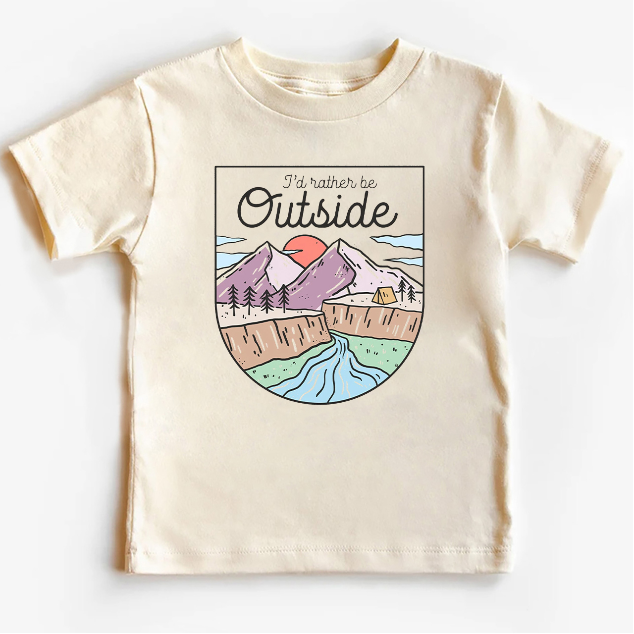 I'd Rather Be Outside Shirt For Kids 