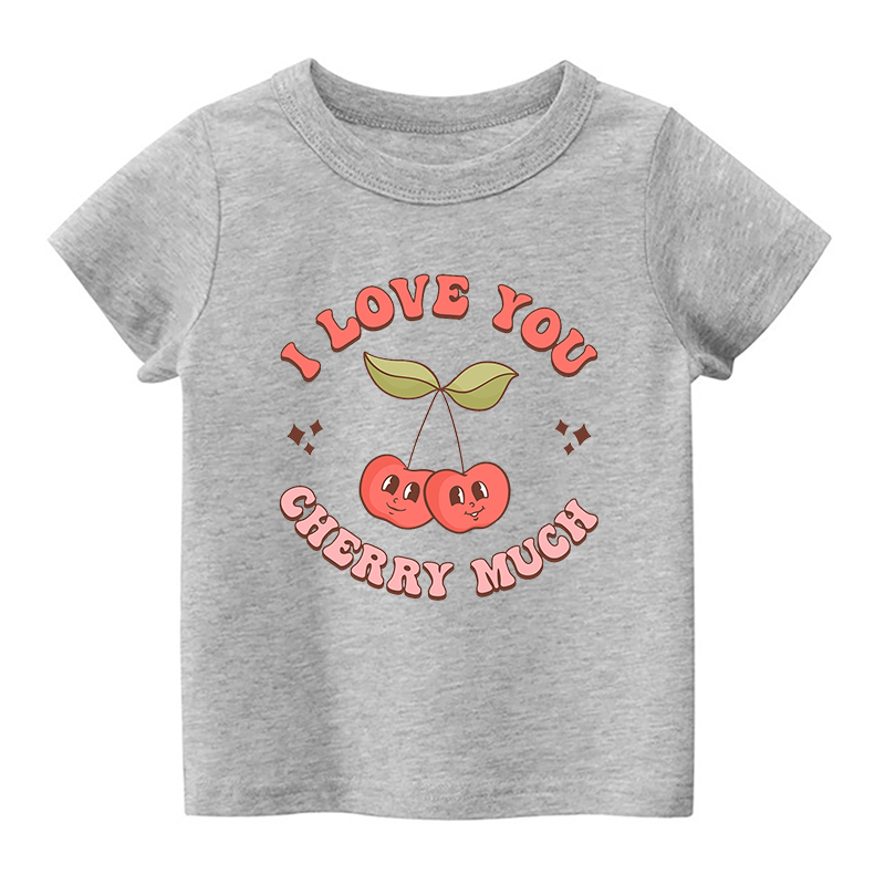 I Love You Cherry Much Kids Shirt