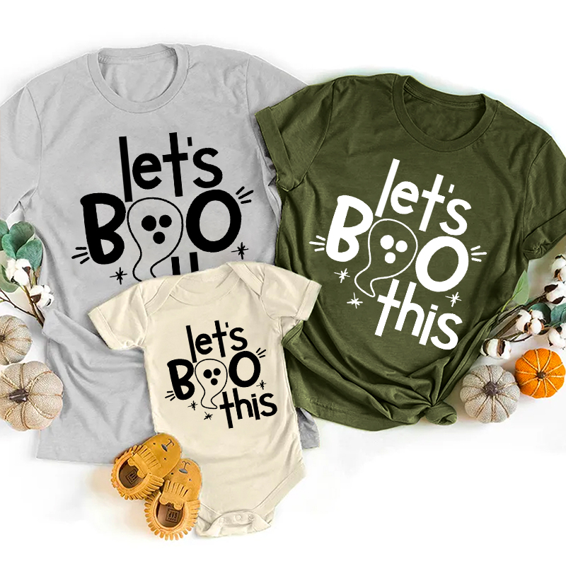 Let's Boo This Halloween Matching Shirts