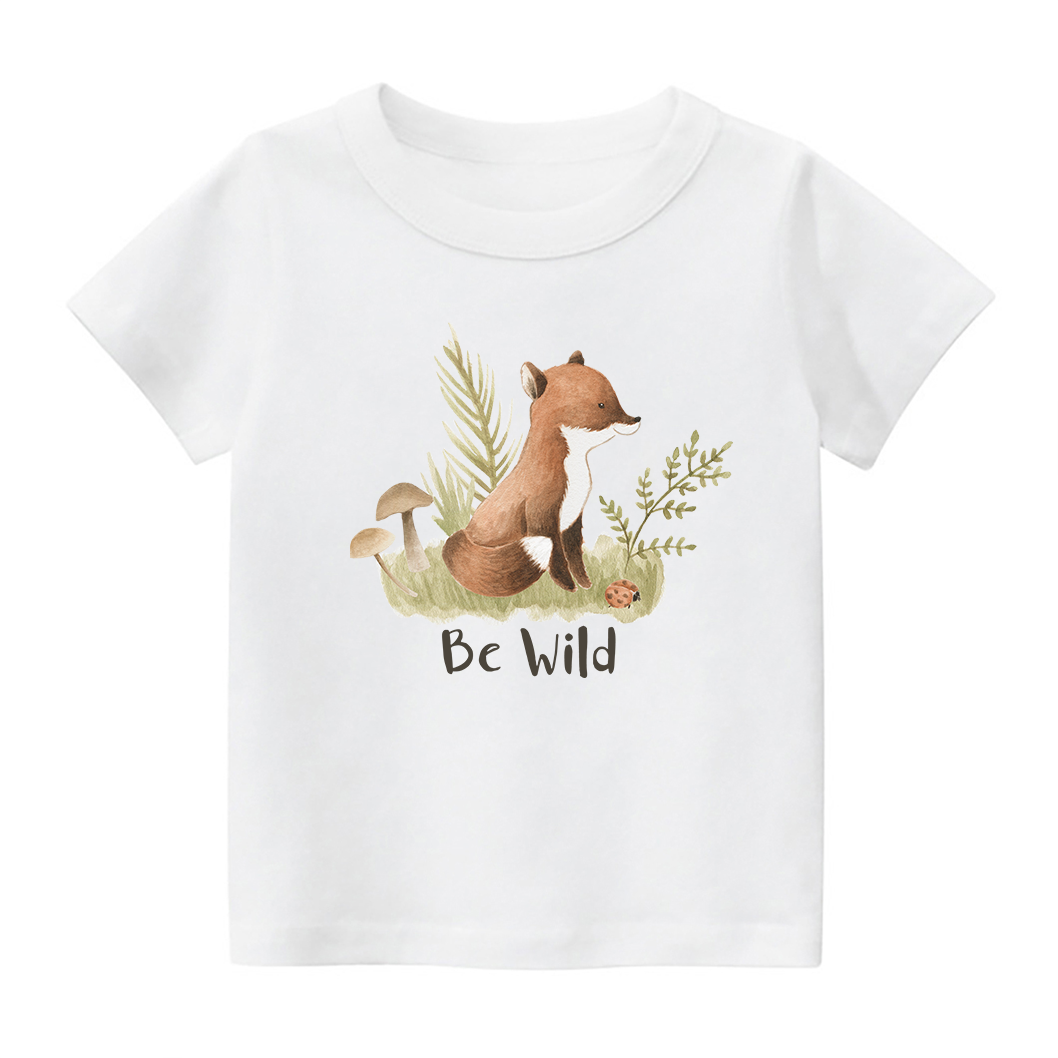 Be Wild Little Fox Kids Shirt