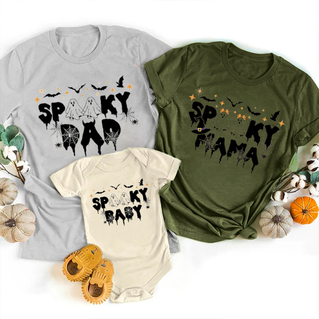 One Spooky Halloween Matching Shirts
